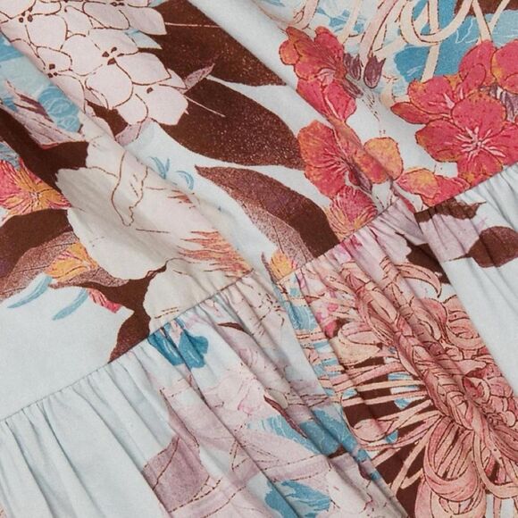 Cara Cara Japanese Floral Print Midi Dress - Picture 4 of 7